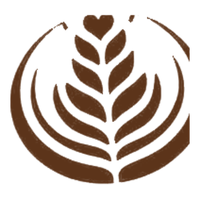 Diseño Hoja latte en un café